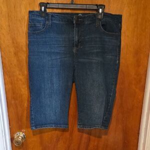 Womens Blue Denim Shorts